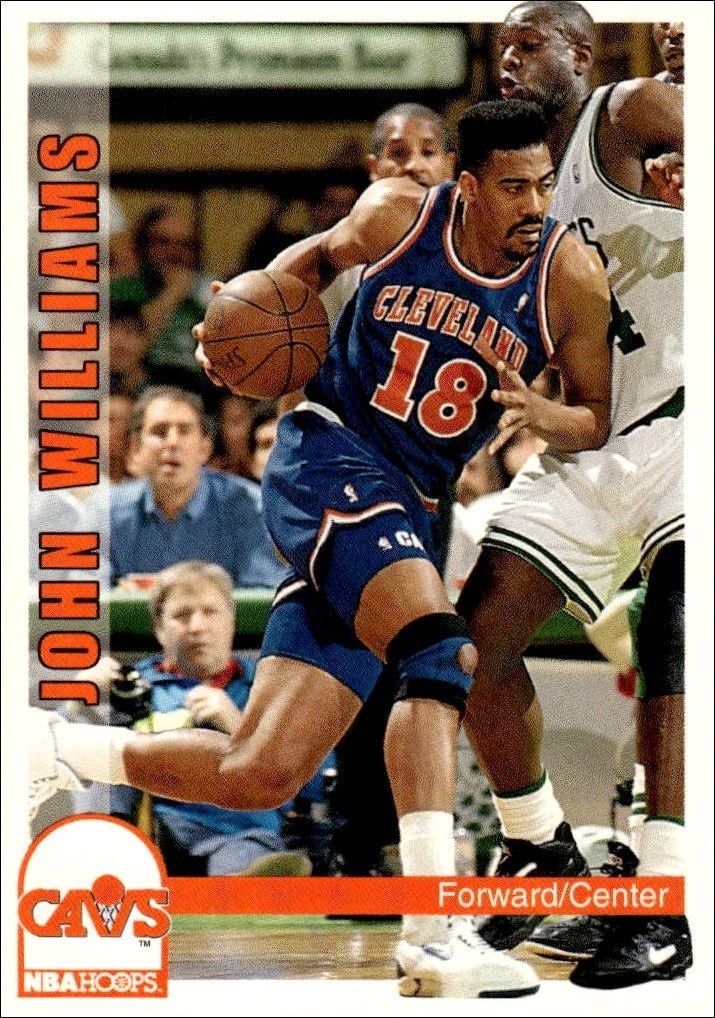 John Williams 1992-93 Skybox #44 Basketball Trading Card - Front 1992-93 Skybox John Williams #44 basketball trading card front