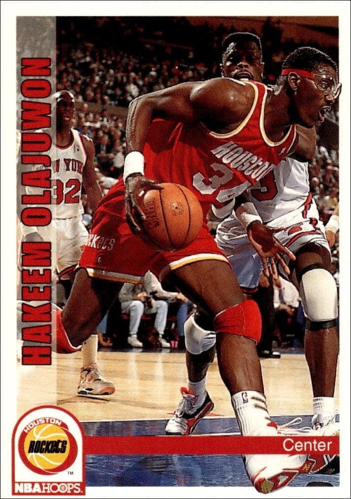 1992-93 Skybox NBA Hoops Series 1 Hakeem Olajuwon #85 trading card