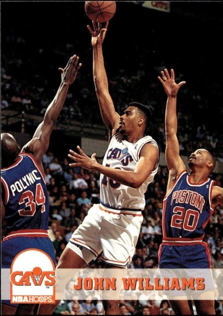 John Williams 1993-94 Skybox #43 Basketball Trading Card - Front 1993-94 Skybox John Williams #43 basketball trading card front