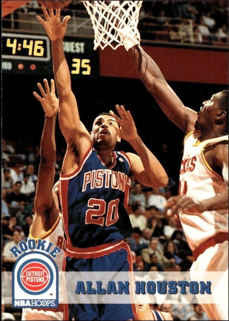 Allan Houston 1993-94 Skybox NBA Hoops Series 2 #332 Basketball Trading Card - Front 1993-94 Skybox NBA Hoops Series 2 Allan Houston #332 basketball trading card front