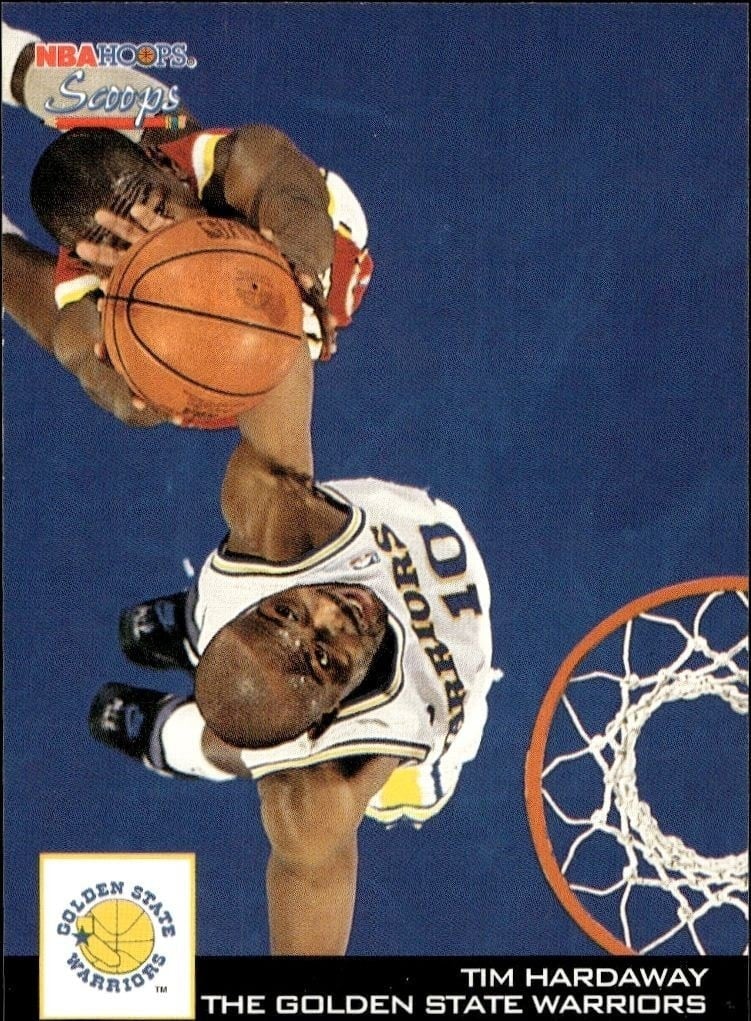 Tim Hardaway 1993-94 Skybox NBA Hoops Series 2 #HS9 Basketball Trading Card - Front 1993-94 Skybox NBA Hoops Series 2 Tim Hardaway #HS9 basketball trading card front