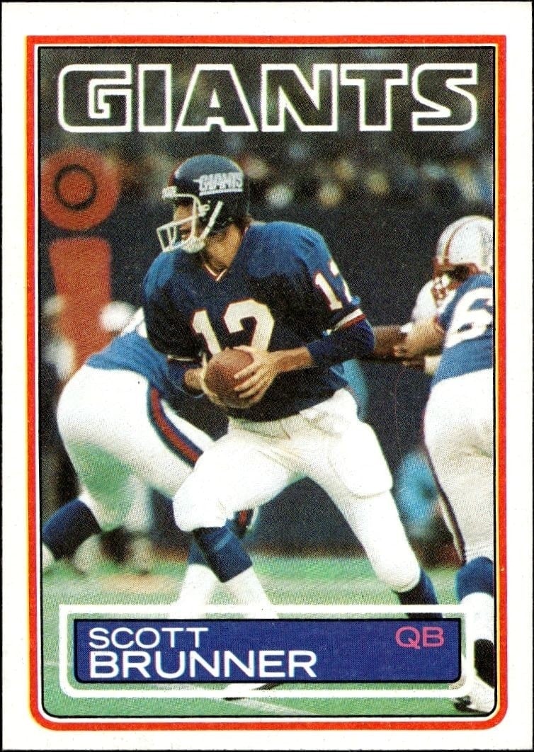 1983 Topps Scott Brunner #121 trading card