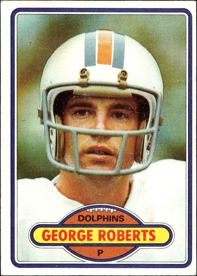 George Roberts 1980 Topps #56 Football Trading Card - Front 1980 Topps George Roberts #56 football trading card front