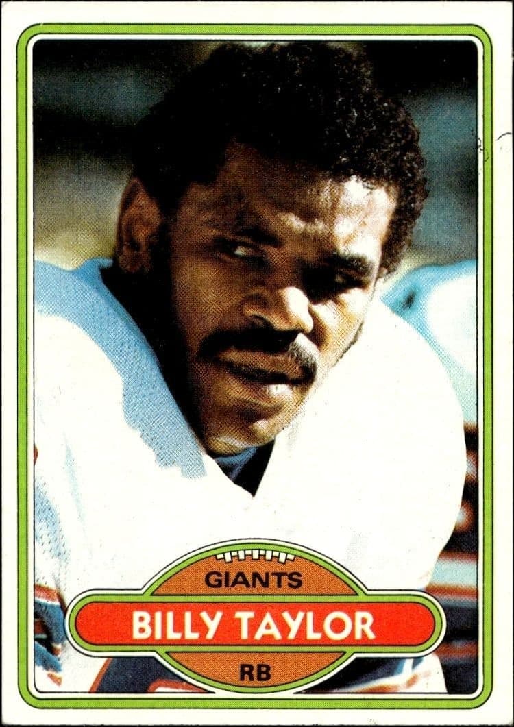 1980 Topps Billy Taylor #309 trading card