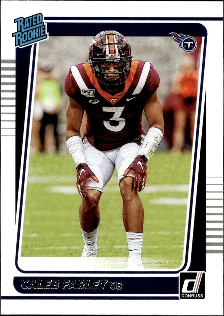 2021 Panini Donruss Caleb Farley #339 trading card