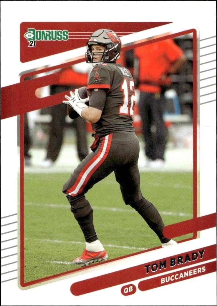 Tom Brady 2021 Panini Donruss #1 Football Trading Card - Front 2021 Panini Donruss Tom Brady #1 football trading card front