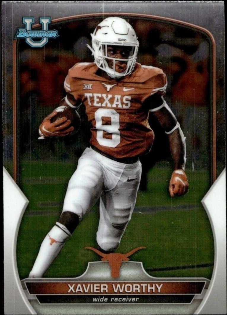 2022 Bowman University Chrome Xavier Worthy #29 trading card