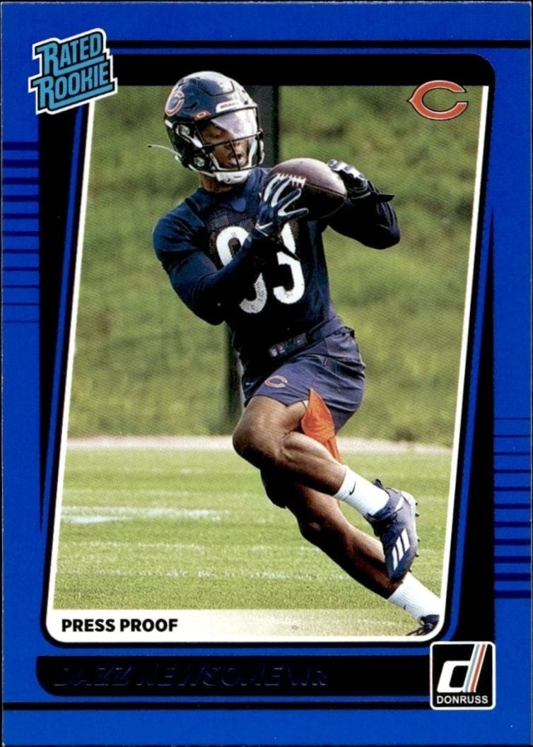 Dazz Newsome 2021 Donruss Blue #320 Football Trading Card - Front 2021 Donruss Blue Dazz Newsome #320 football trading card front