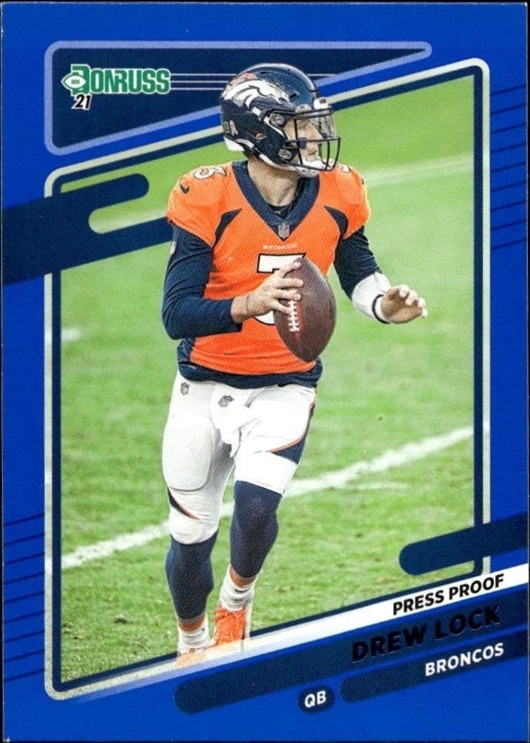 2021 Donruss Blue Drew Lock #179 trading card