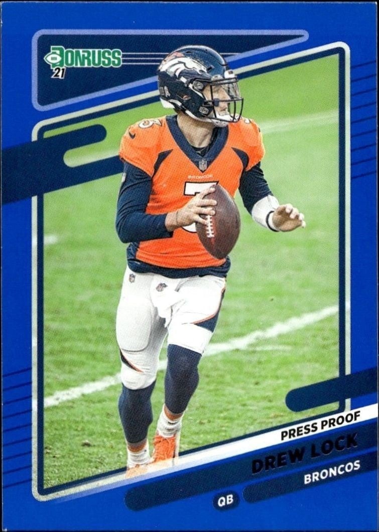 2021 Donruss Blue Drew Lock #179 trading card