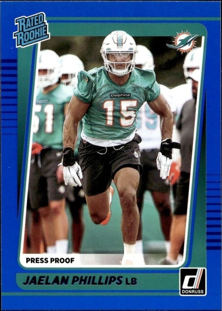 2021 Donruss Blue Jaelan Phillips #336 trading card
