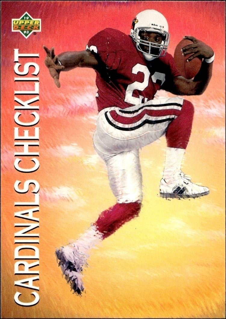 Checklist 1993 Upper Deck #69 Football Trading Card - Front 1993 Upper Deck Checklist #69 football trading card front