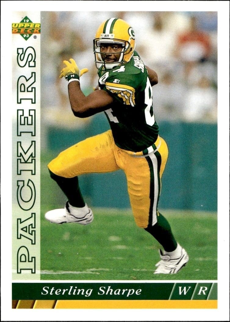 Sterling Sharpe 1993 Upper Deck #248 Football Trading Card - Front 1993 Upper Deck Sterling Sharpe #248 football trading card front