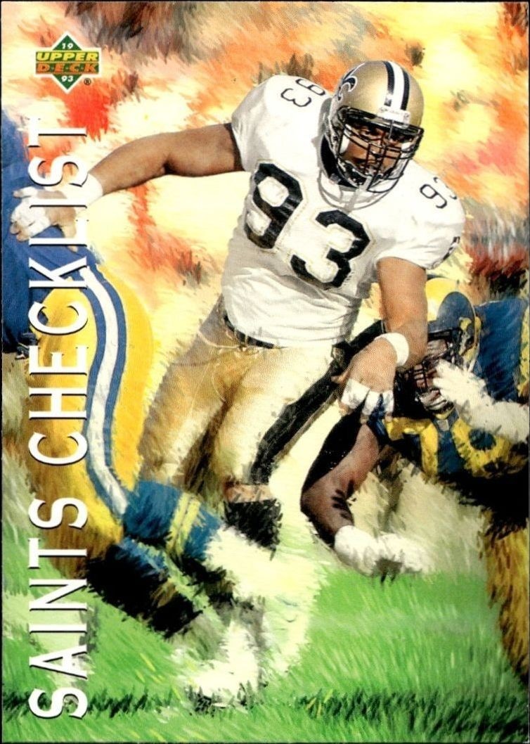 Checklist 1993 Upper Deck #87 Football Trading Card - Front 1993 Upper Deck Checklist #87 football trading card front