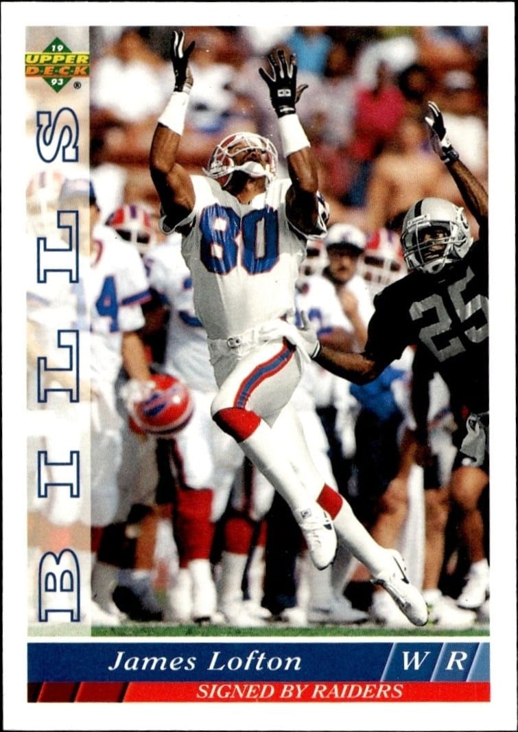 James Lofton 1993 Upper Deck #104 Football Trading Card - Front 1993 Upper Deck James Lofton #104 football trading card front