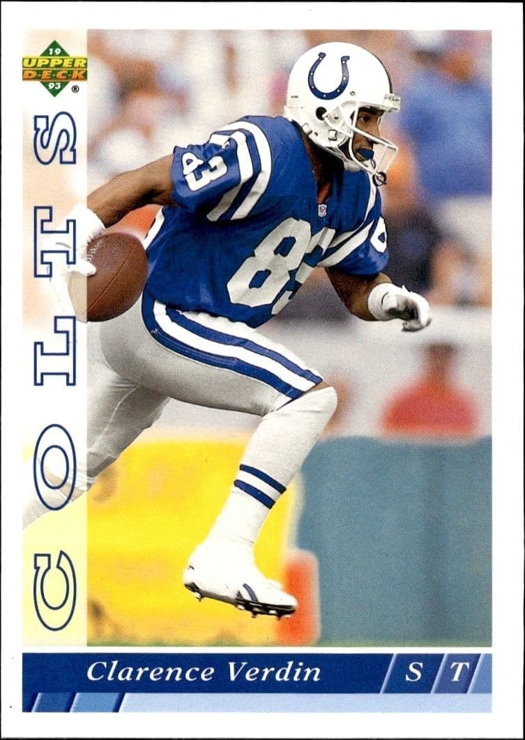 1993 Upper-Deck Clarence Verdin #197 trading card