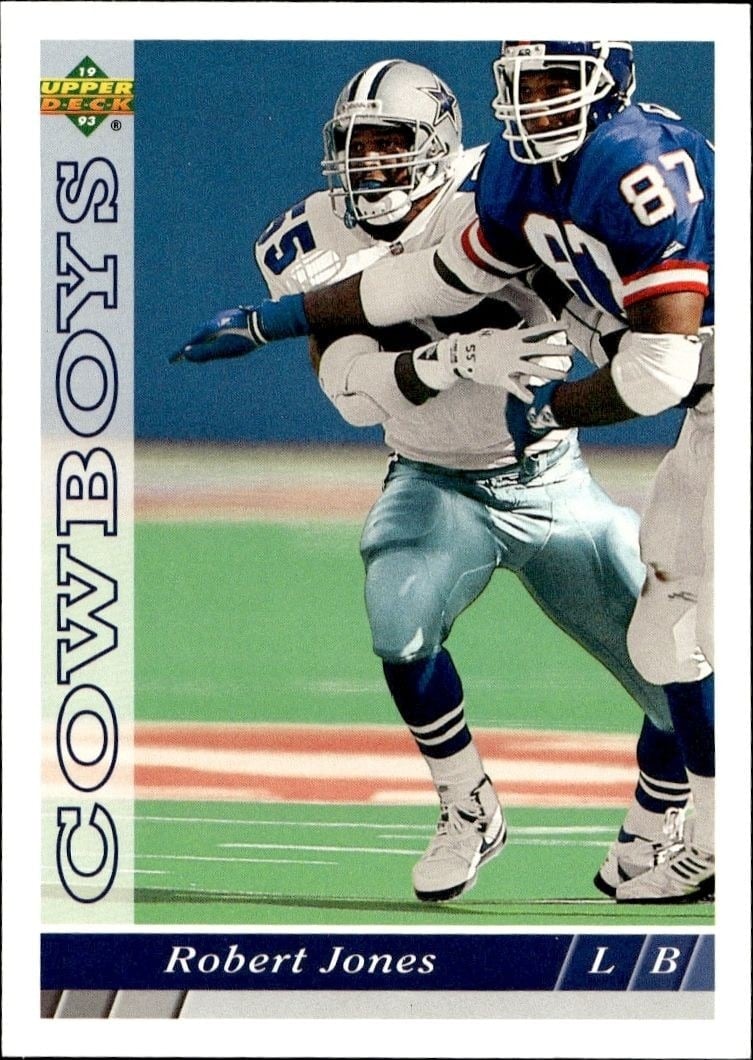 Robert Jones 1993 Upper Deck #444 Football Trading Card - Front 1993 Upper Deck Robert Jones #444 football trading card front