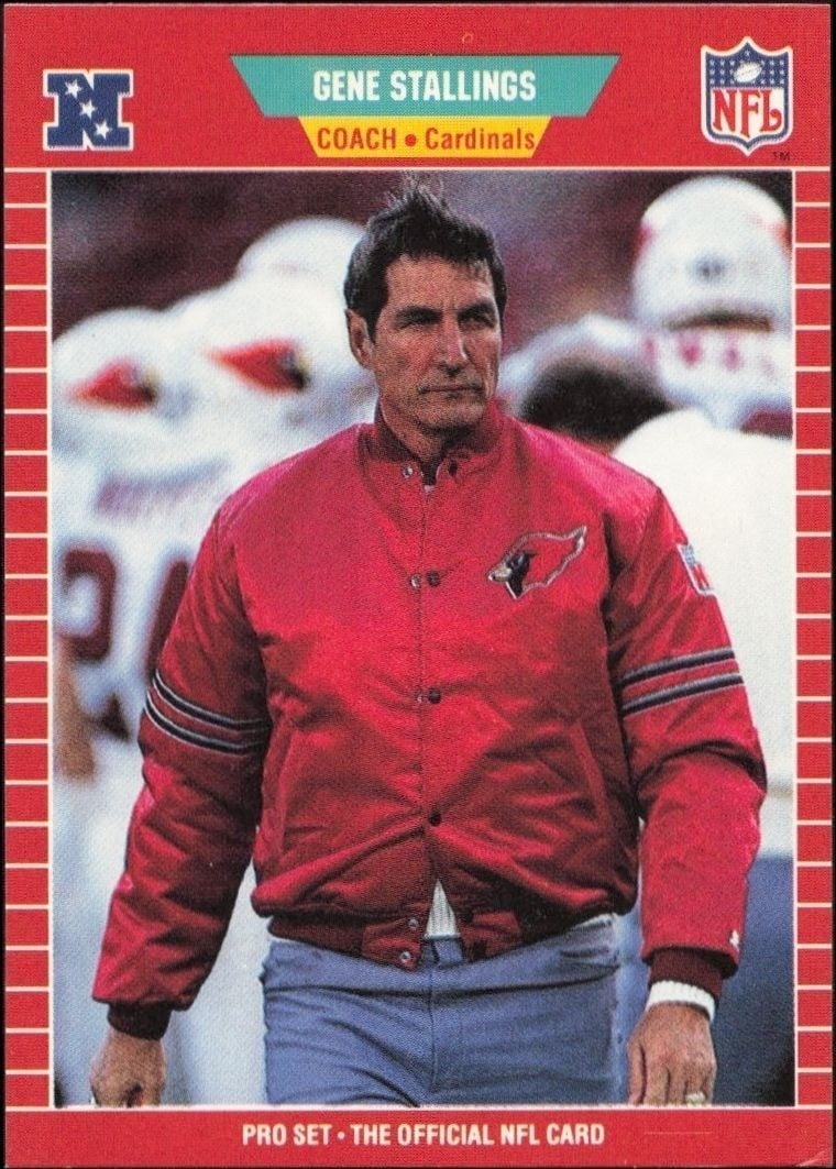1989 Pro-Set Gene Stallings #341 trading card