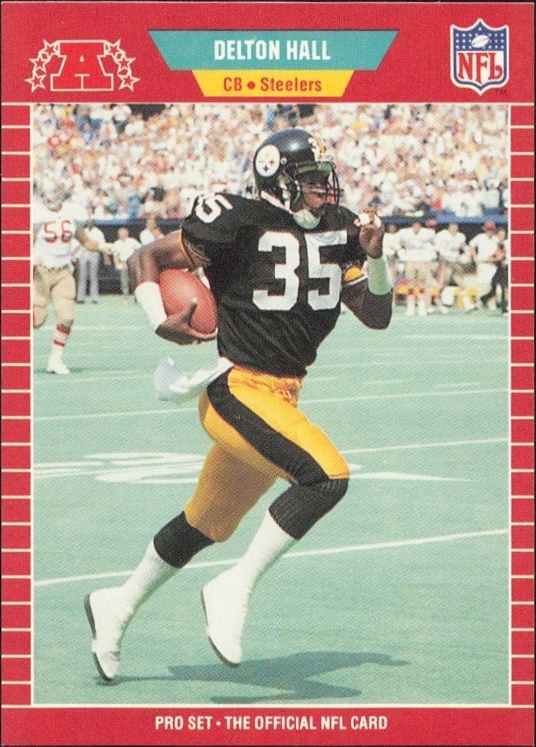 1989 Pro-Set Delton Hall #346 trading card
