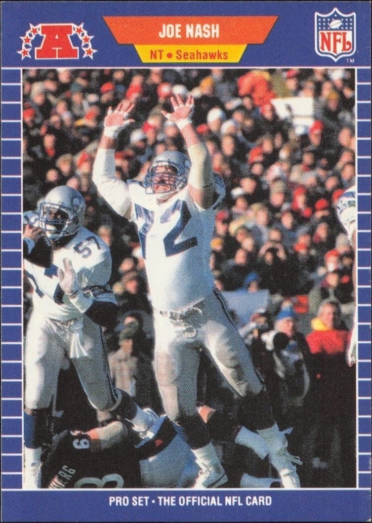 Joe Nash 1989 Pro Set #399 Football Trading Card - Front 1989 Pro Set Joe Nash #399 football trading card front