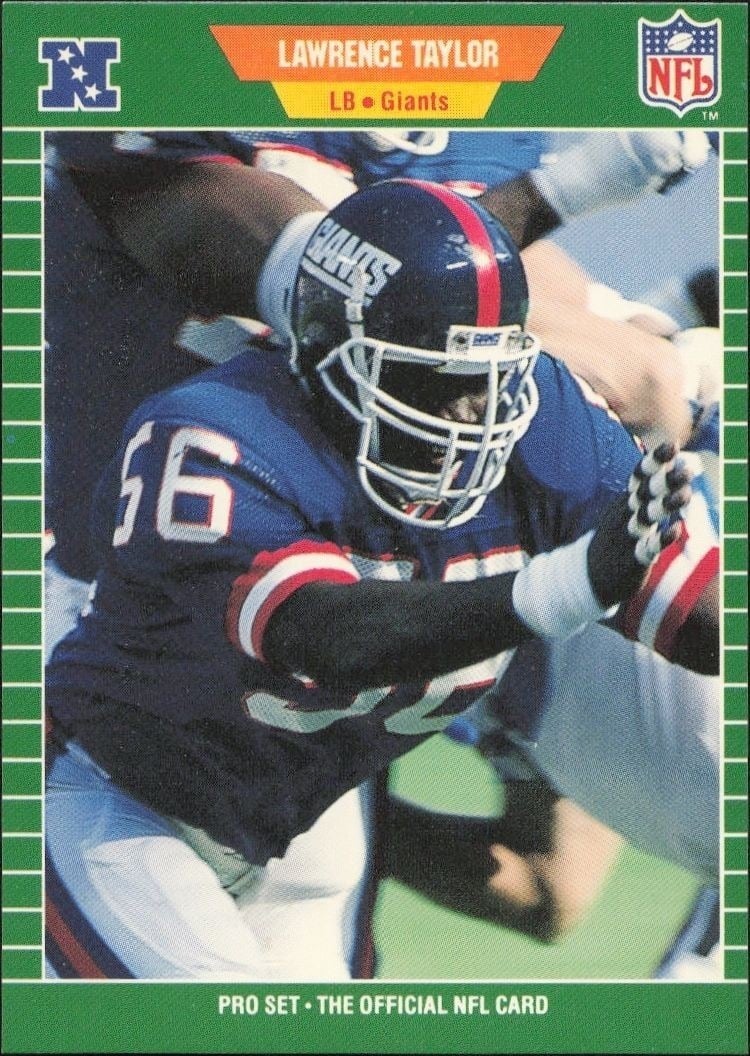 1989 Pro-Set Lawrence Taylor #292 trading card