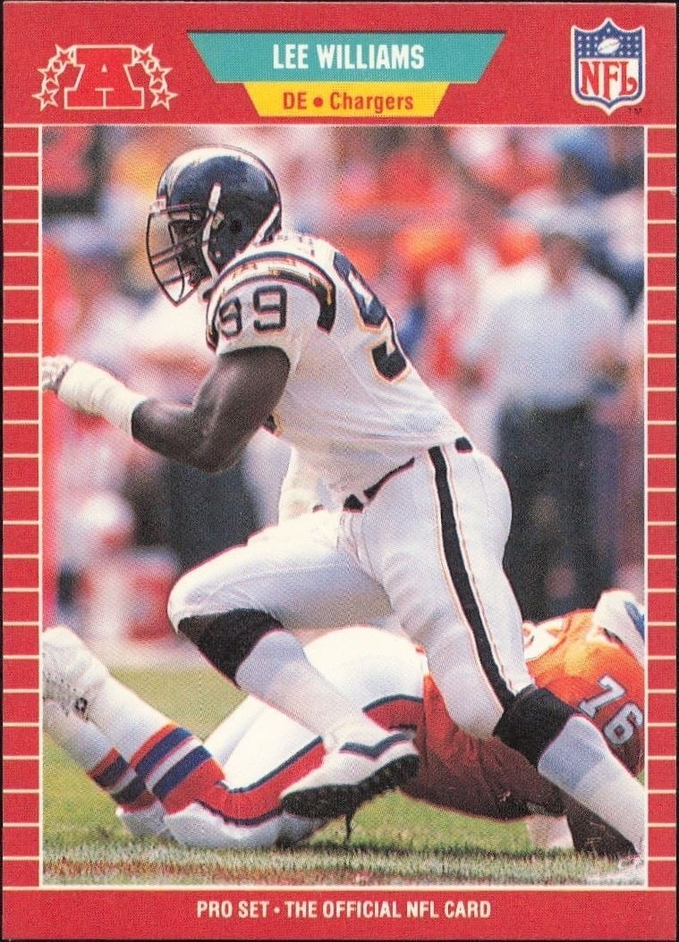 Lee Williams 1989 Pro Set #367 Football Trading Card - Front 1989 Pro Set Lee Williams #367 football trading card front
