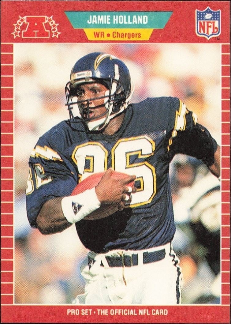 Jamie Holland 1989 Pro Set #366 Football Trading Card - Front 1989 Pro Set Jamie Holland #366 football trading card front