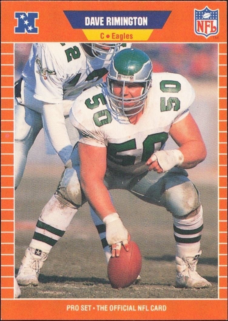 1989 Pro-Set Dave Rimington #321 trading card