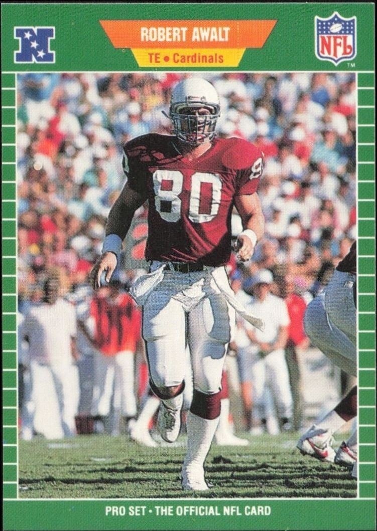 Robert Awalt 1989 Pro Set #328 Football Trading Card - Front 1989 Pro Set Robert Awalt #328 football trading card front