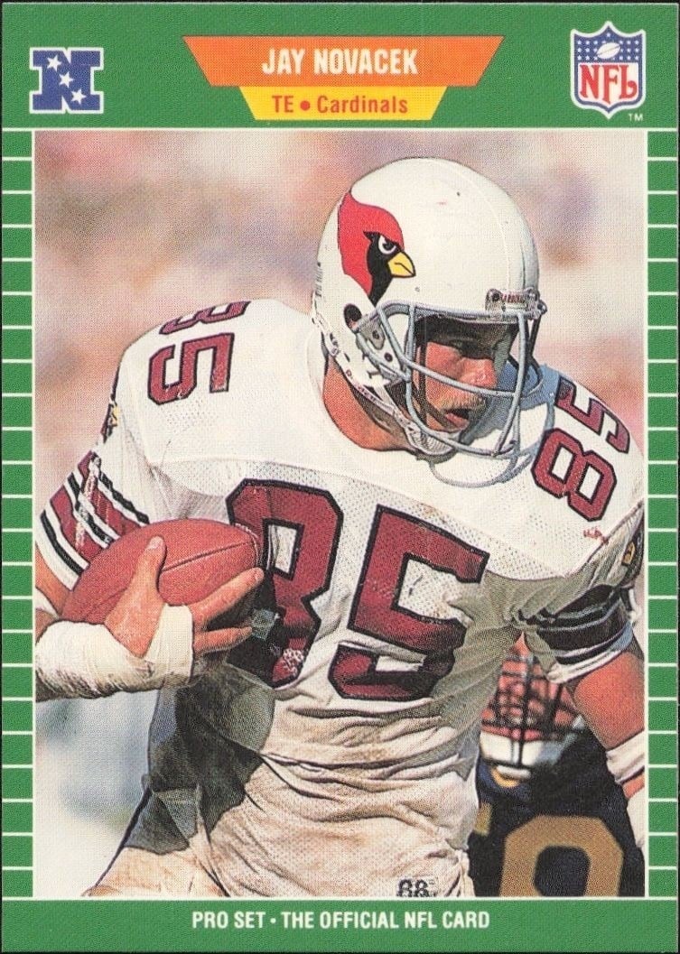 Jay Novacek 1989 Pro Set #335 Football Trading Card - Front 1989 Pro Set Jay Novacek #335 football trading card front