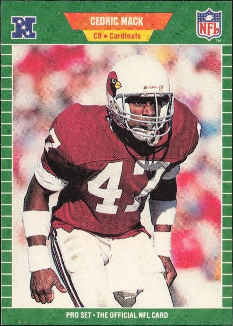 1989 Pro-Set Cedric Mack #332 trading card