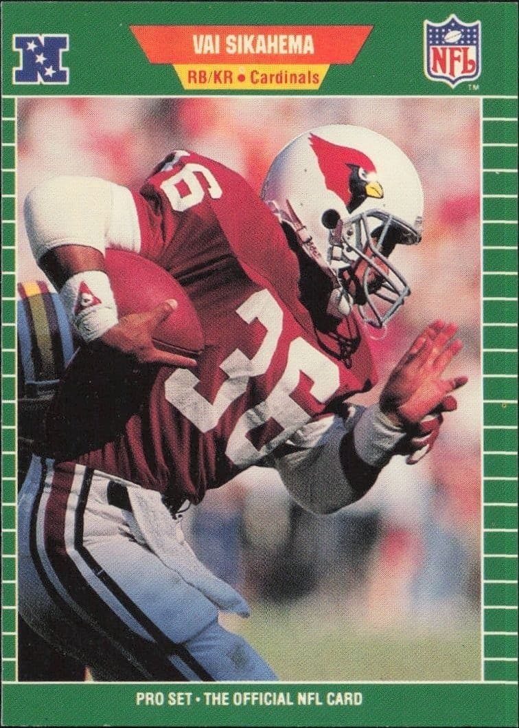 1989 Pro-Set Vai Sikahema #338 trading card
