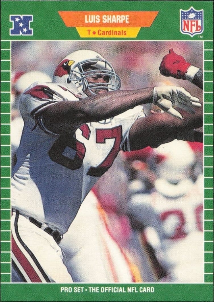 1989 Pro-Set Luis Sharpe #337 trading card