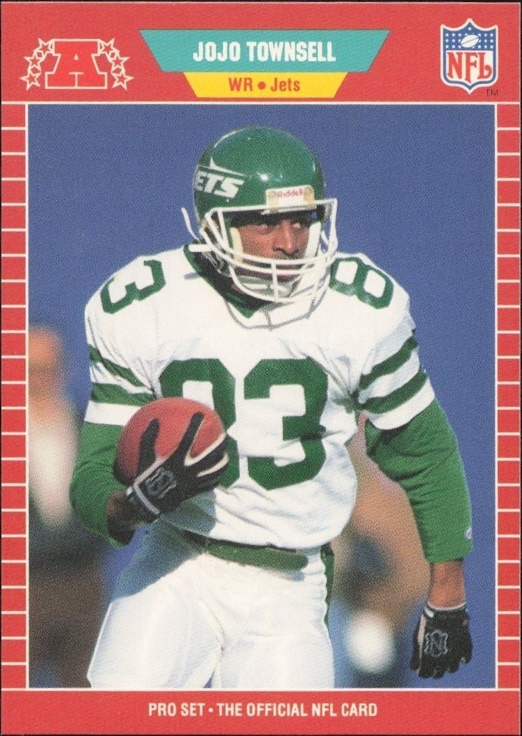 Jo Jo Townsell 1989 Pro Set #309 Football Trading Card - Front 1989 Pro Set Jo Jo Townsell #309 football trading card front