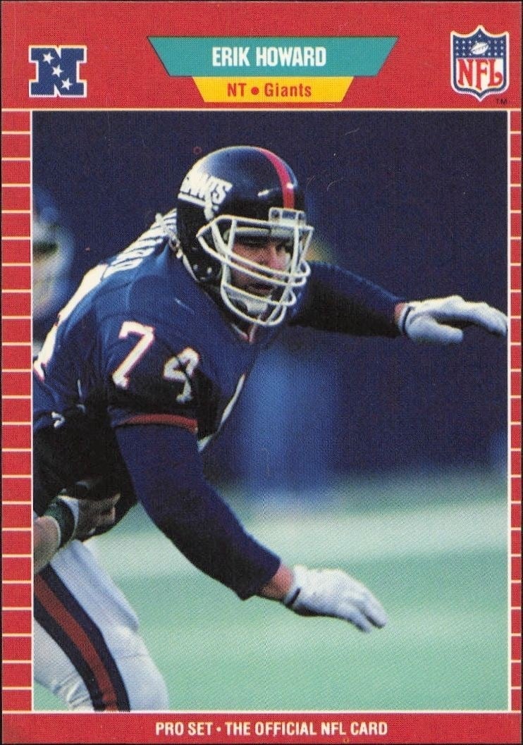 1989 Pro-Set Erik Howard #284 trading card