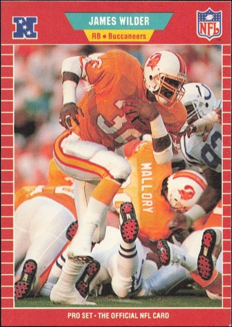 1989 Pro-Set James Wilder #420 trading card
