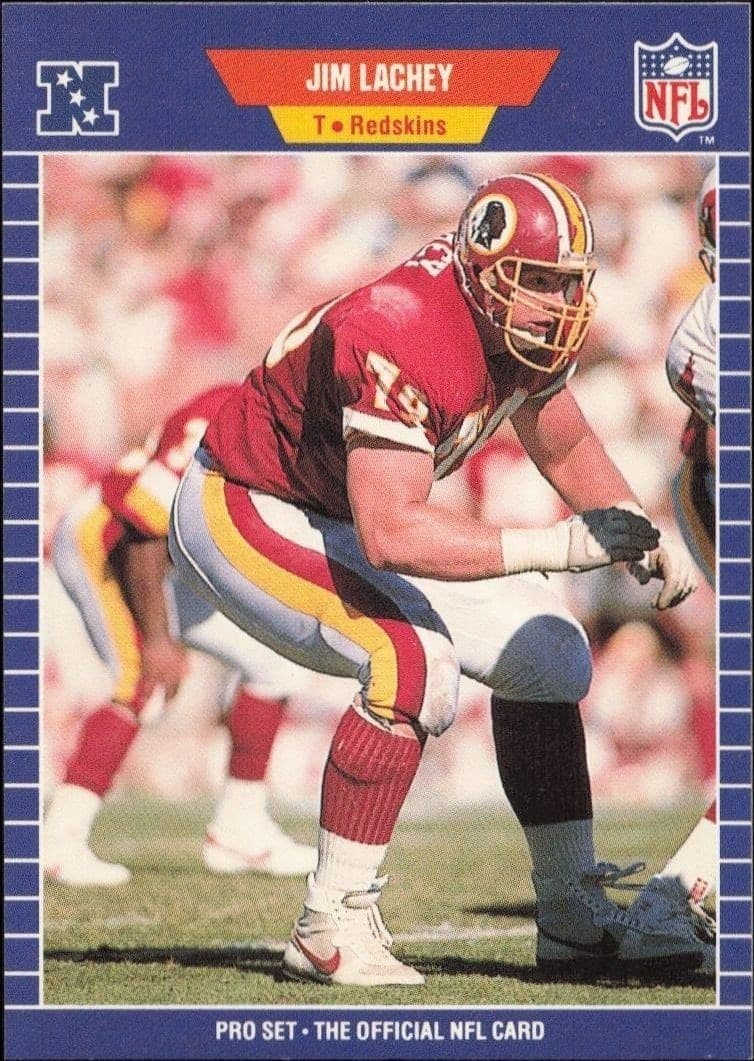 1989 Pro-Set Jim Lachey #428 trading card