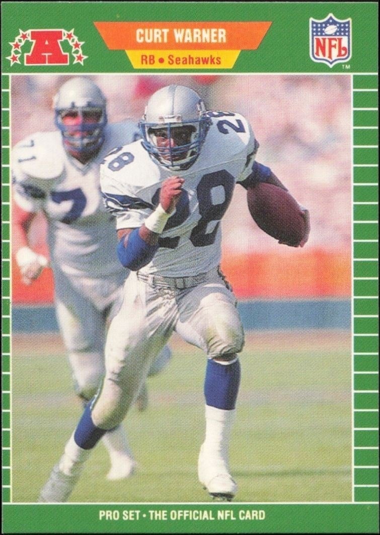 1989 Pro-Set Curt Warner #404 trading card