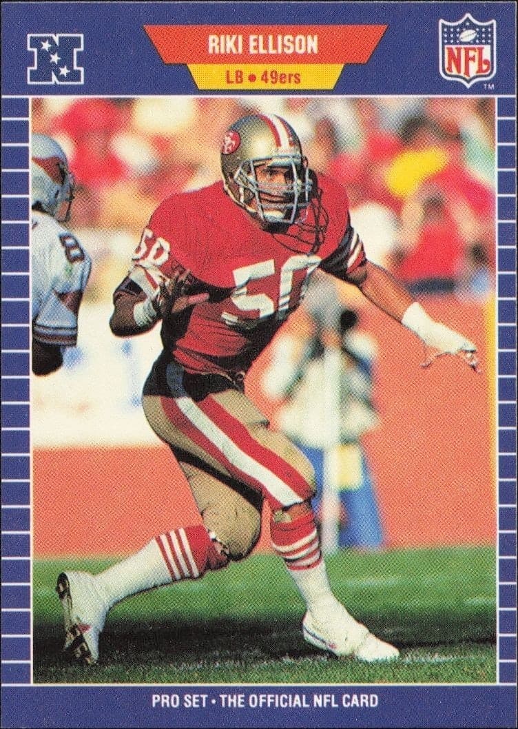 1989 Pro-Set Riki Ellison #373 trading card