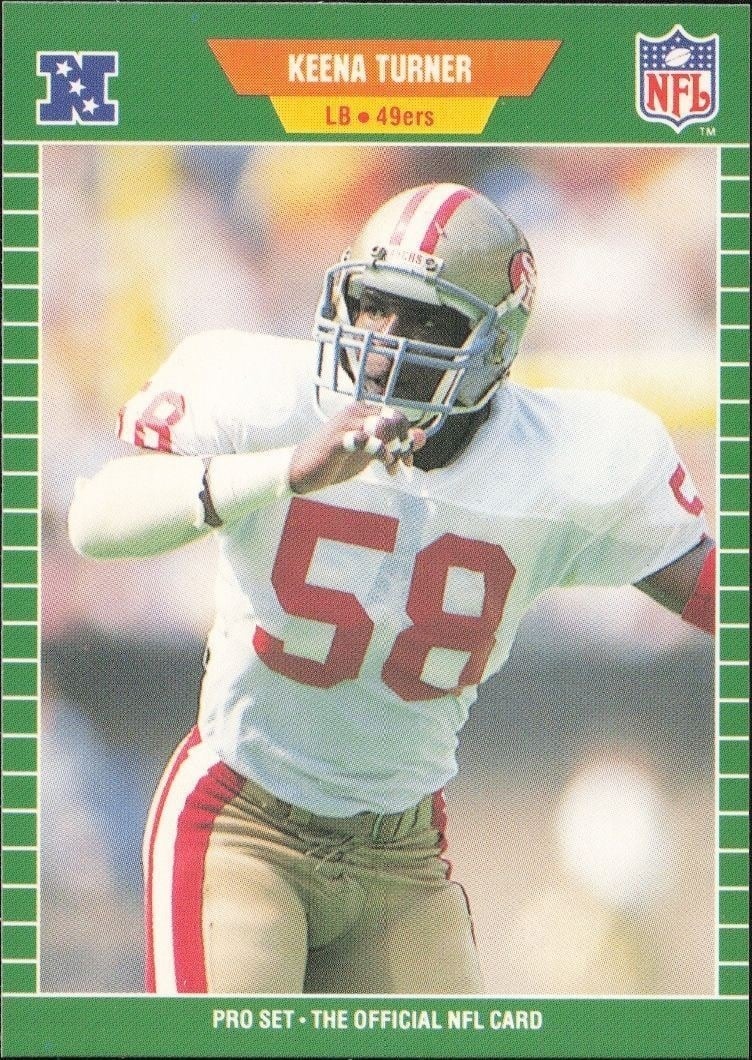 1989 Pro-Set Keena Turner #385 trading card