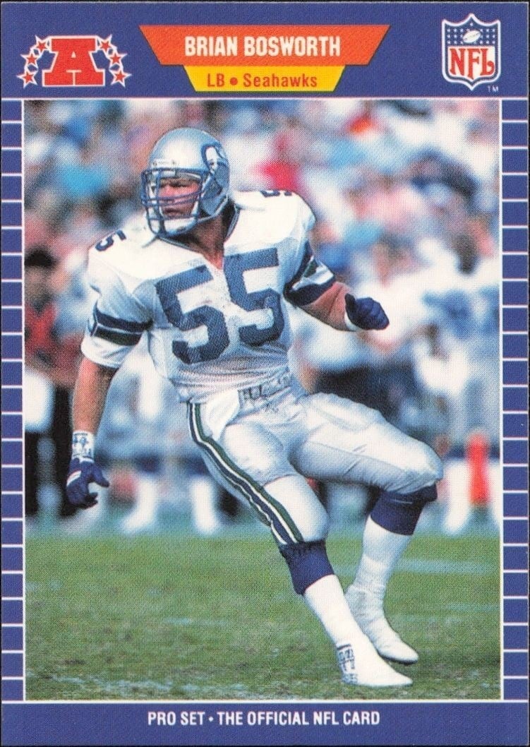 1989 Pro-Set Brian Bosworth #391 trading card