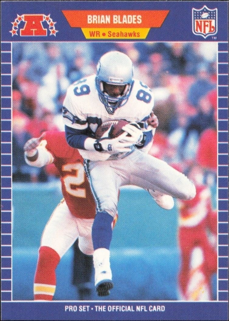 1989 Pro-Set Brian Blades #390 trading card
