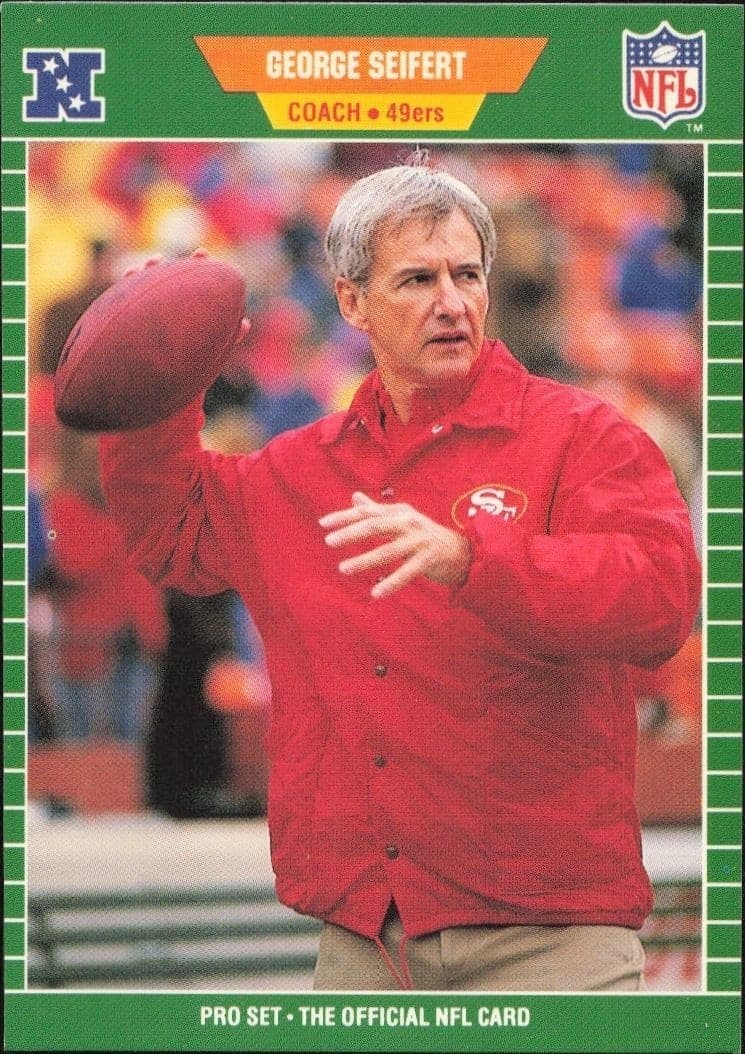 1989 Pro-Set George Seifert #389 trading card