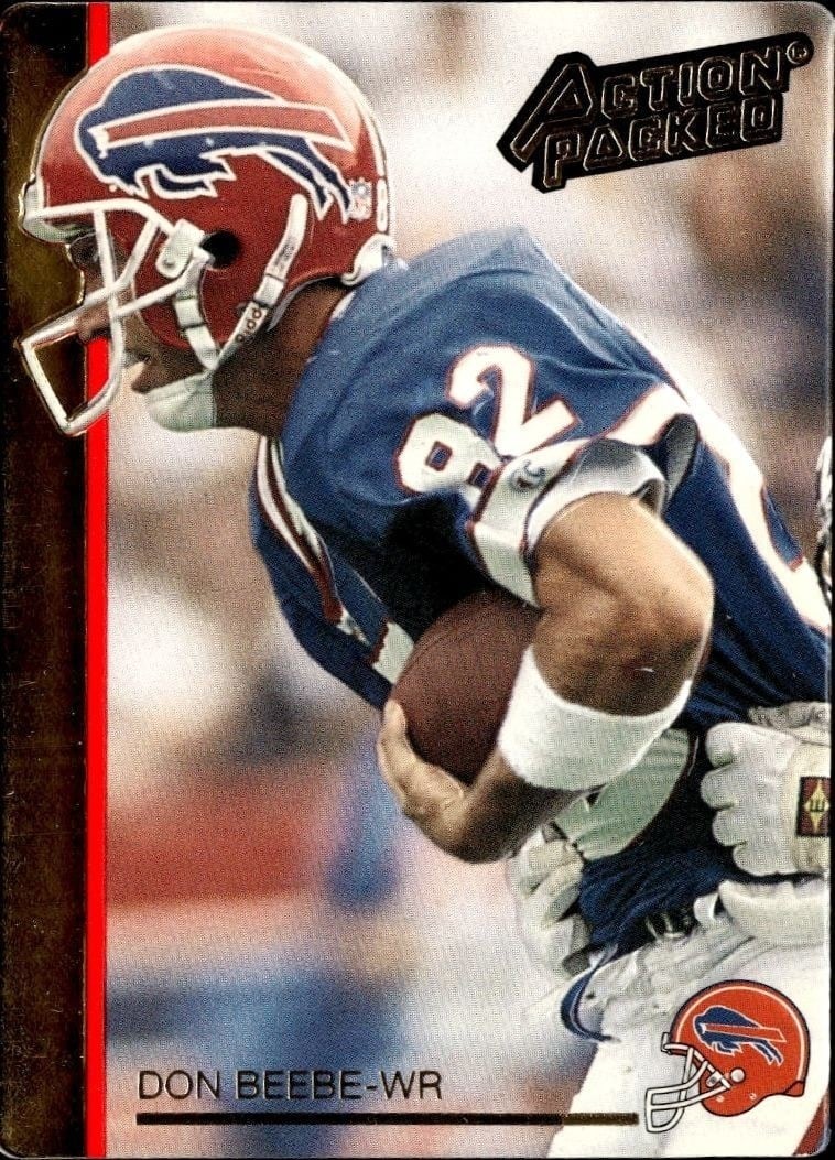 Don Beebe 1992 Action Packed #17 Football Trading Card - Front 1992 Action Packed Don Beebe #17 football trading card front