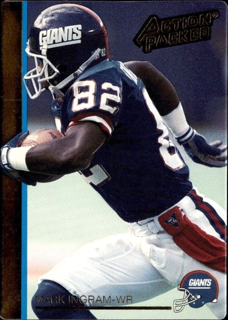 Mark Ingram 1992 Action Packed #185 Football Trading Card - Front 1992 Action Packed Mark Ingram #185 football trading card front