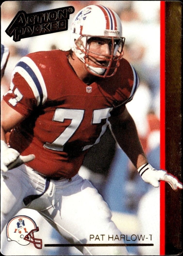 Pat Harlow 1992 Action Packed #167 Football Trading Card - Front 1992 Action Packed Pat Harlow #167 football trading card front