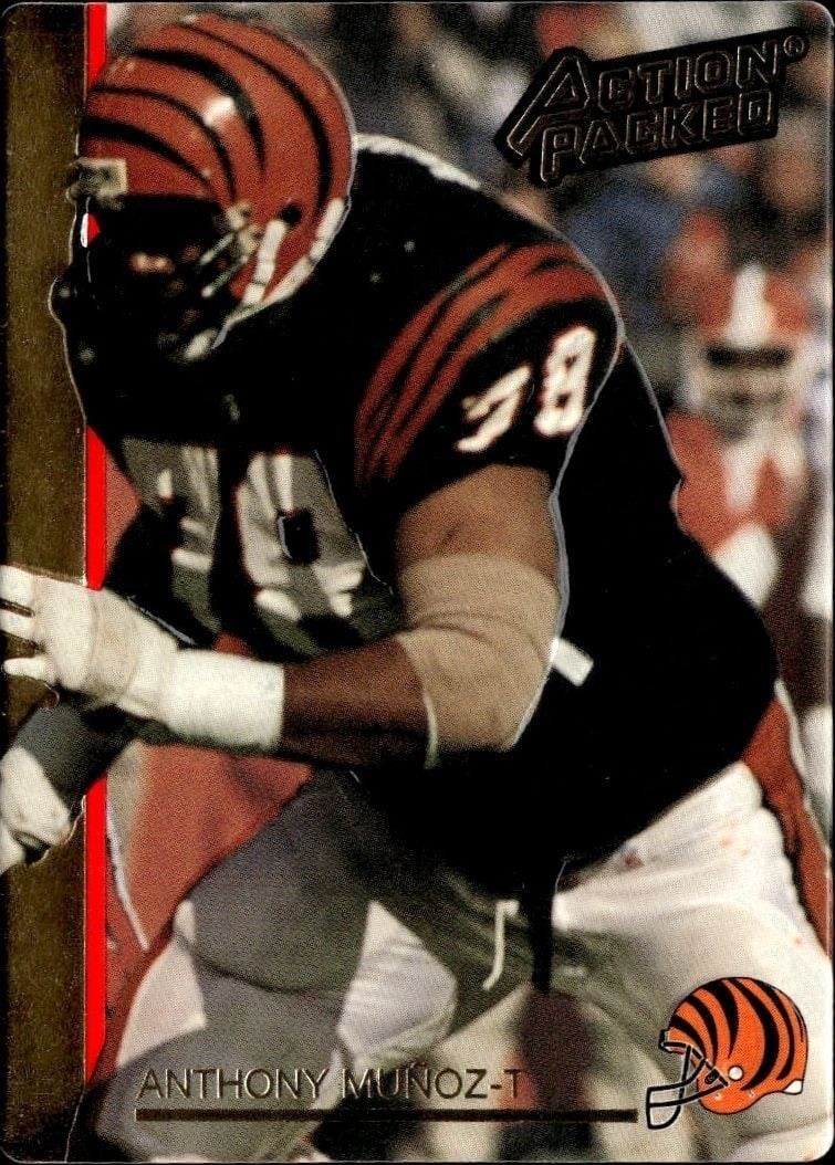 Anthony Munoz 1992 Action Packed #37 Football Trading Card - Front 1992 Action Packed Anthony Munoz #37 football trading card front