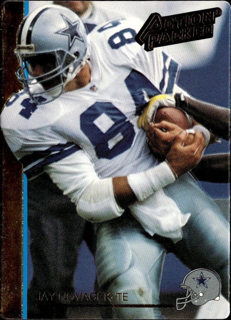 Jay Novacek 1992 Action Packed #55 Football Trading Card - Front 1992 Action Packed Jay Novacek #55 football trading card front