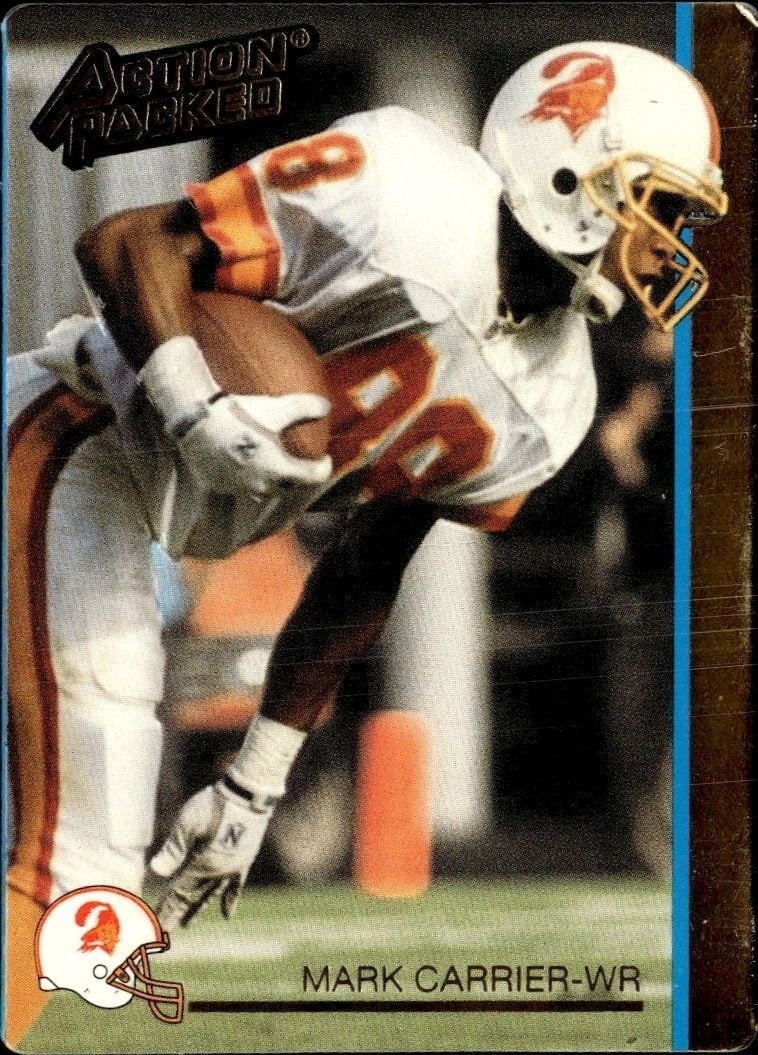 Mark Carrier 1992 Action Packed #262 Football Trading Card - Front 1992 Action Packed Mark Carrier #262 football trading card front