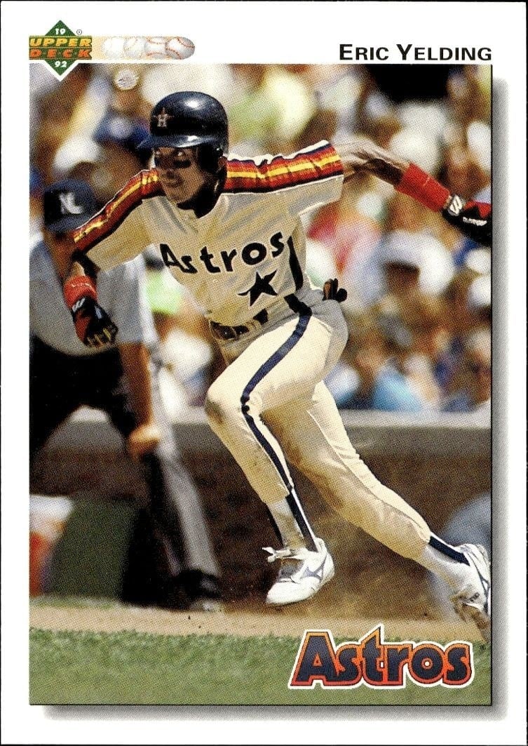 Eric Yelding 1992 Upper Deck #394 Baseball Trading Card - Front 1992 Upper Deck Eric Yelding #394 baseball trading card front
